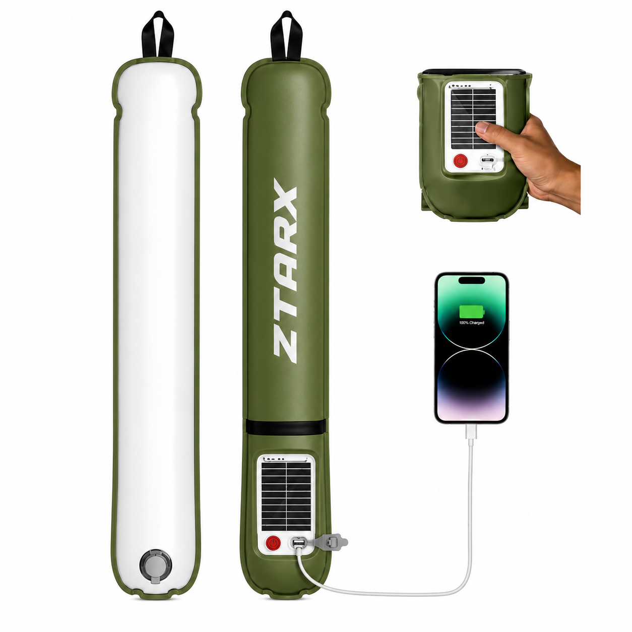 Solar Inflatable Lantern with Power Bank