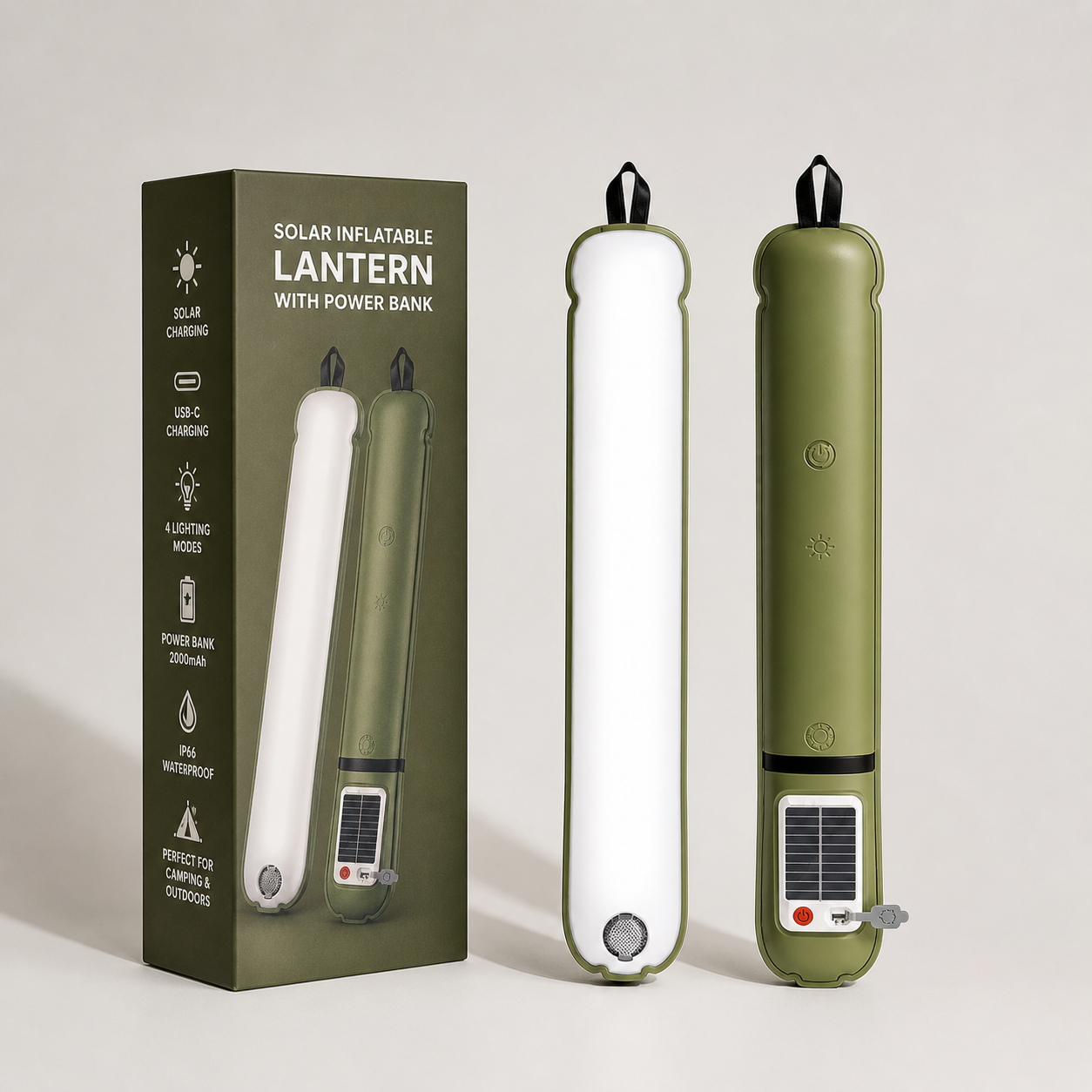 Solar Inflatable Lantern with Power Bank